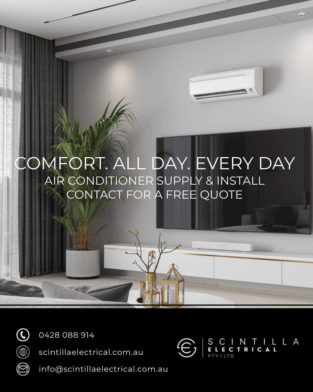Brisbane split system air conditioning installation